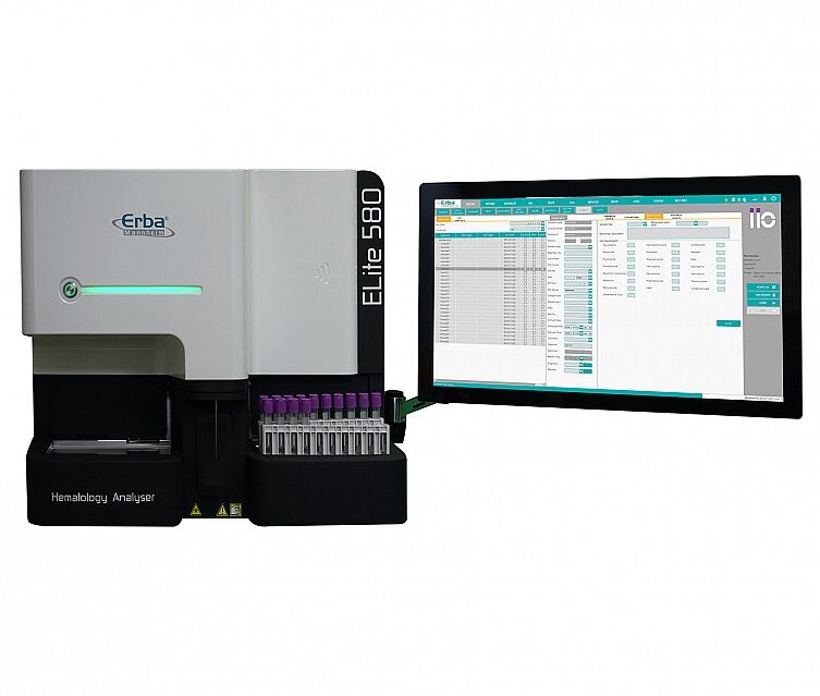 Analisador Automático Hematológico Elite 580 de 5 partes