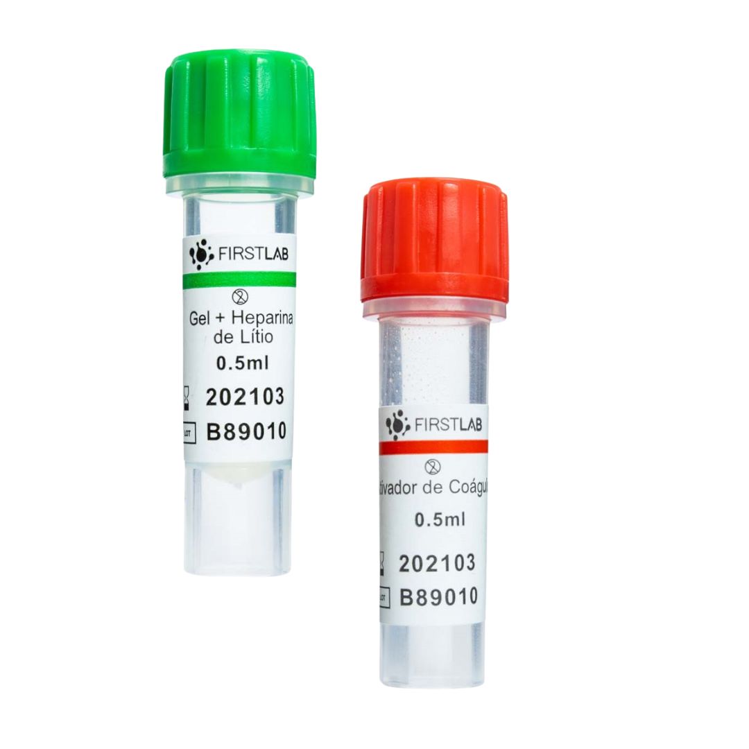 Microtubos para coleta de sangue